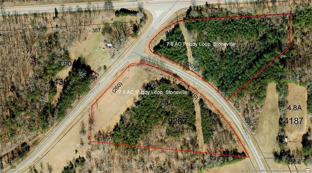 7.8 Acres of Residential Land for Sale in Stoneville, North Carolina