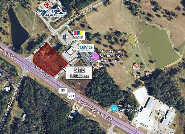 2.56 Acres of Commercial Land for Sale in Ozark, Alabama
