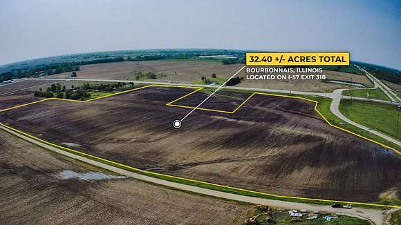 32.4 Acres of Commercial Land for Sale in Bourbonnais, Illinois