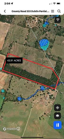 43.9 Acres of Land for Sale in Dublin, Texas