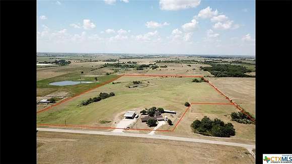 40 Acres of Agricultural Land with Home for Sale in Shiner, Texas