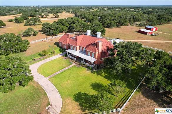 12.4 Acres of Land with Home for Sale in Yoakum, Texas
