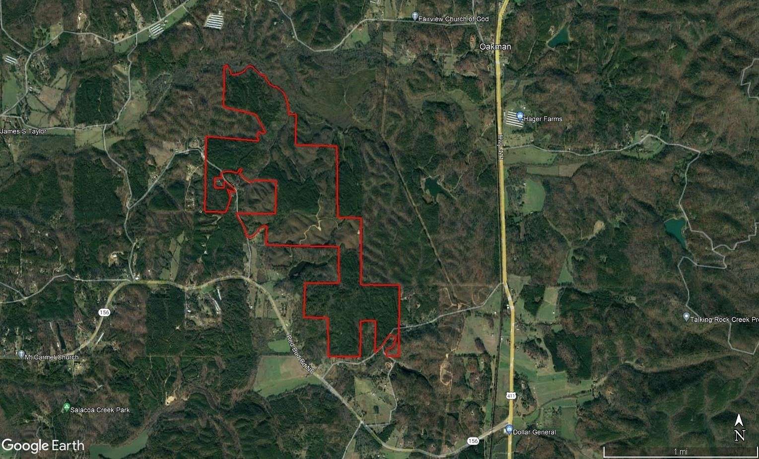 537 Acres of Recreational Land for Sale in Ranger, Georgia