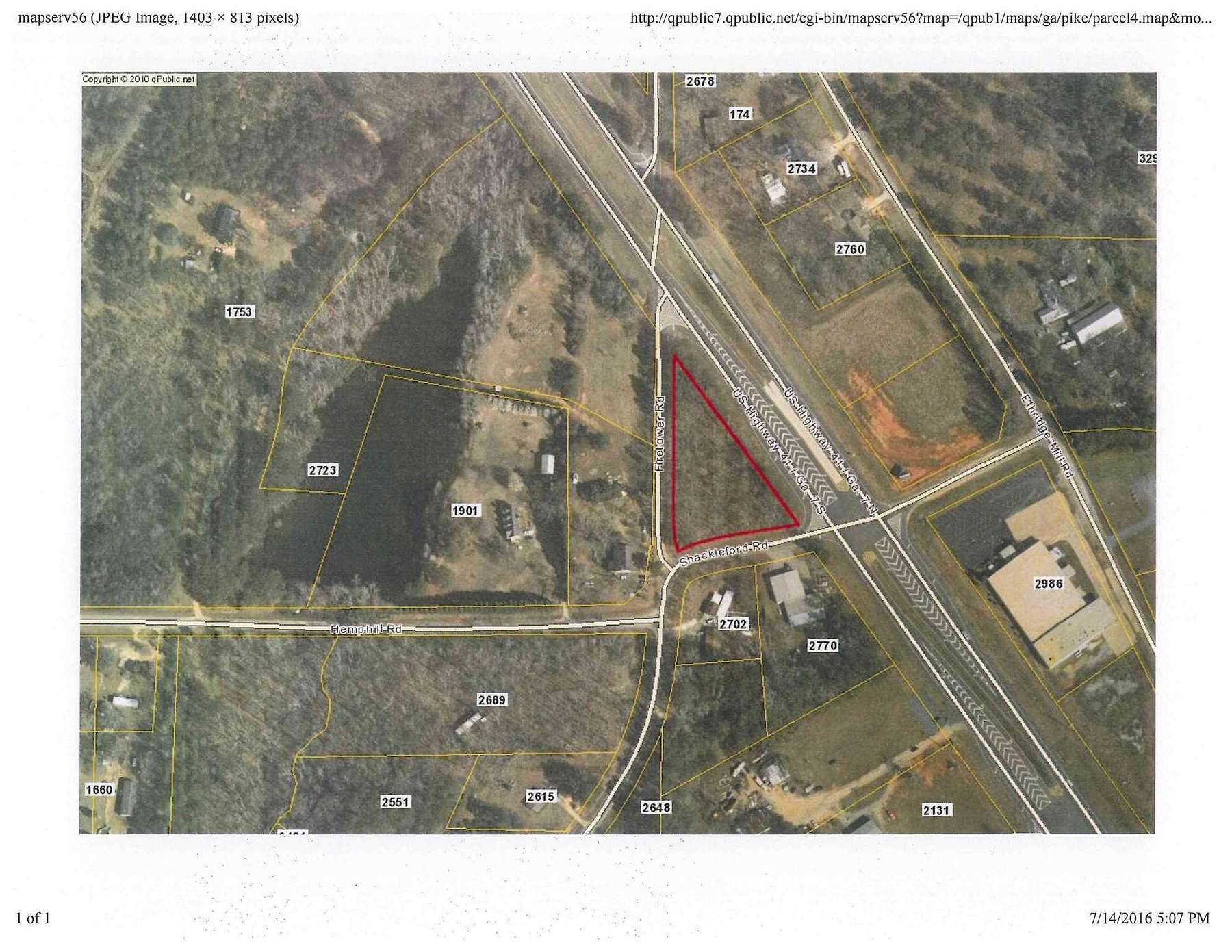 1.2 Acres of Commercial Land for Sale in Griffin, Georgia