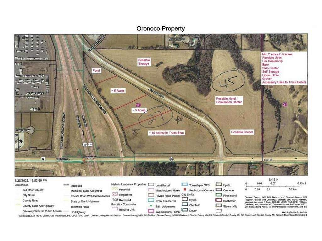4 Acres of Commercial Land for Sale in Oronoco, Minnesota