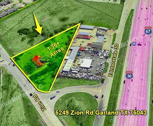 1.4 Acres of Improved Commercial Land for Sale in Garland, Texas