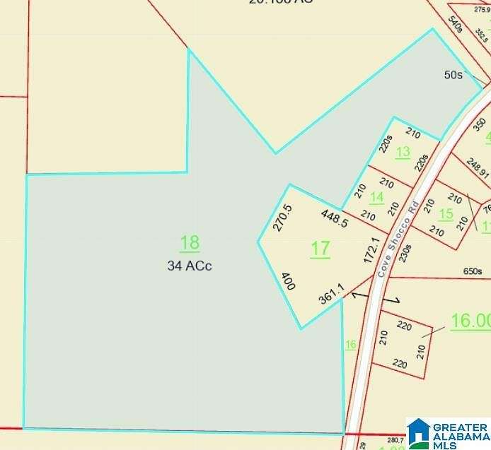 34 Acres of Land for Sale in Talladega, Alabama