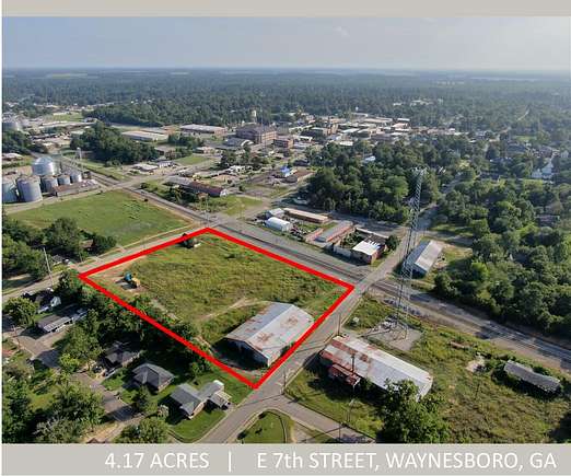 4.17 Acres of Commercial Land for Sale in Waynesboro, Georgia