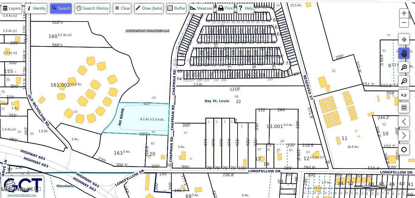 3.4 Acres of Land for Sale in Bay St. Louis, Mississippi