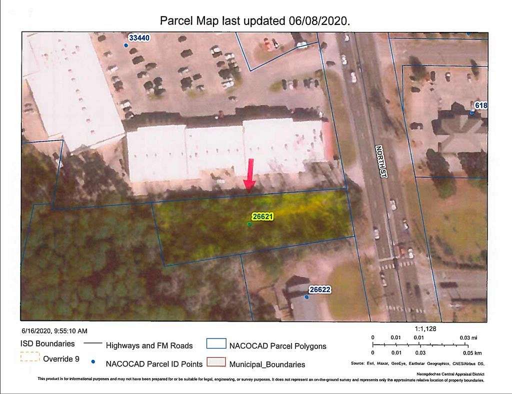 0.73 Acres of Commercial Land for Sale in Nacogdoches, Texas
