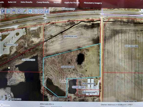 20.8 Acres of Commercial Land for Sale in Clear Lake, Iowa