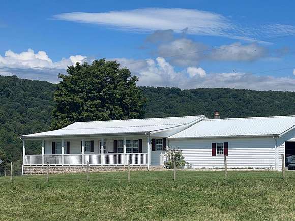72.3 Acres of Agricultural Land with Home for Sale in Falling Spring, West Virginia