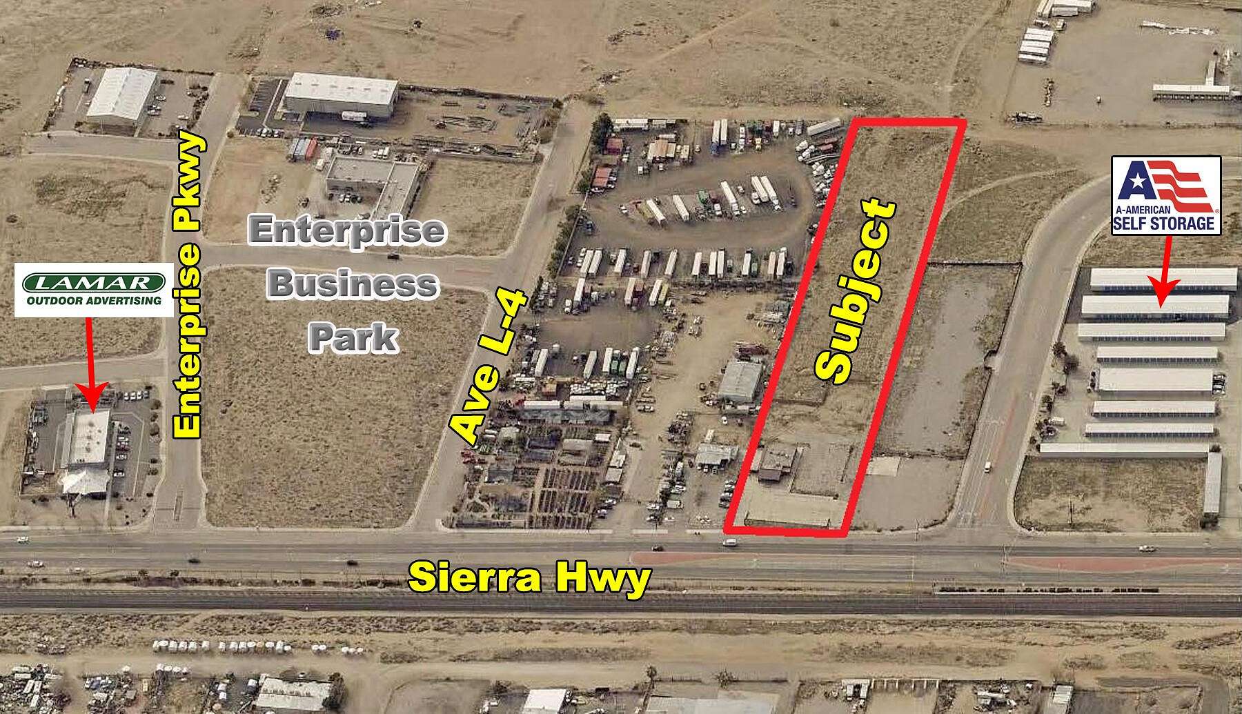 3.9 Acres of Improved Commercial Land for Sale in Lancaster, California