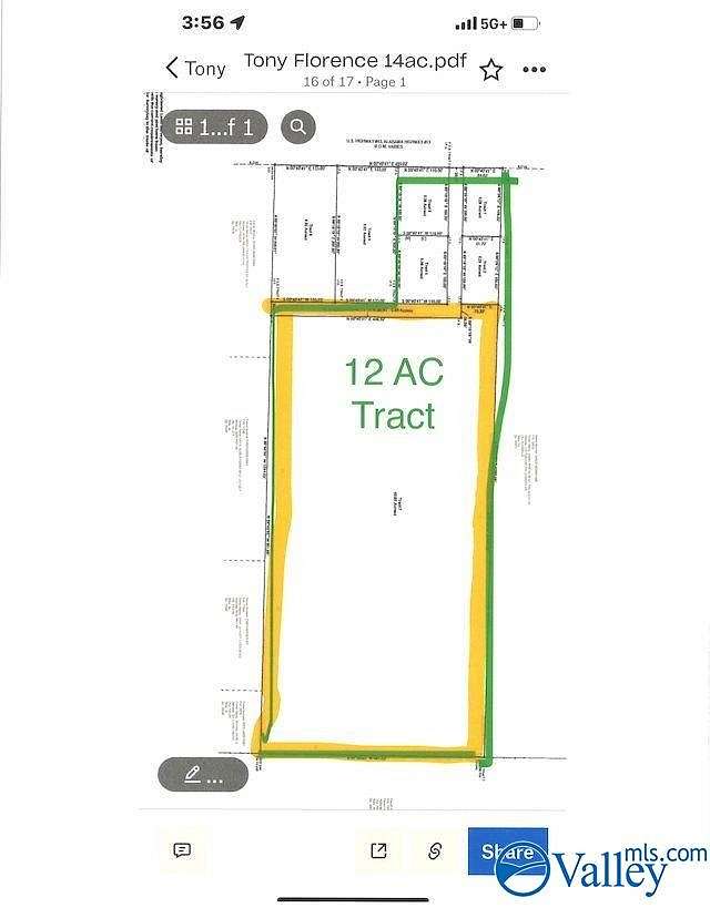 12 Acres of Commercial Land for Sale in Killen, Alabama