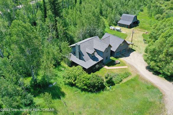 15.1 Acres of Recreational Land with Home for Sale in Jackson, Wyoming