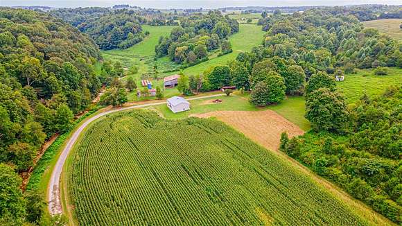 99.8 Acres of Agricultural Land with Home for Sale in Glasgow, Kentucky
