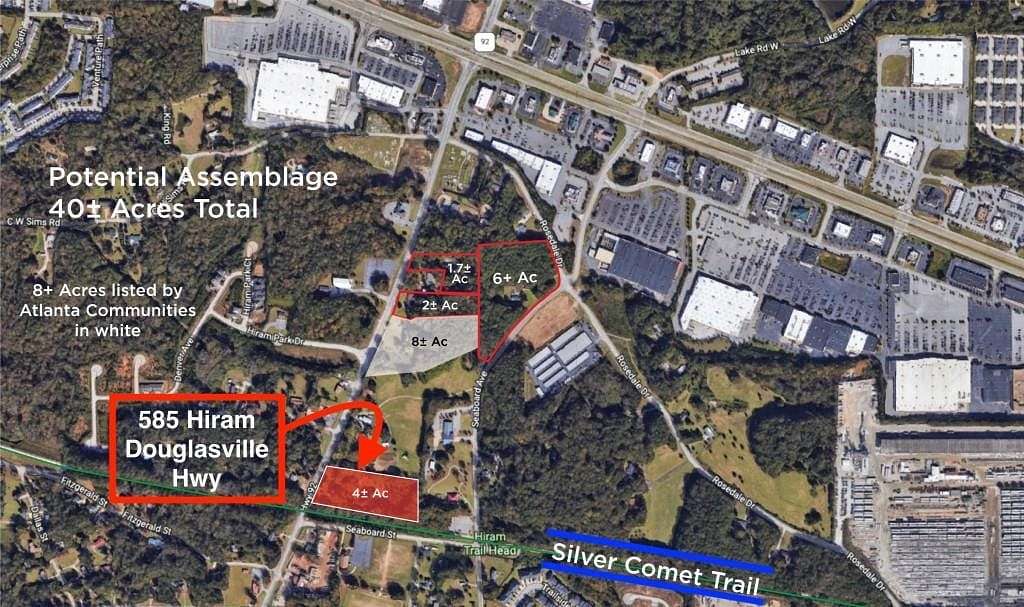 3.9 Acres of Improved Commercial Land for Sale in Hiram, Georgia
