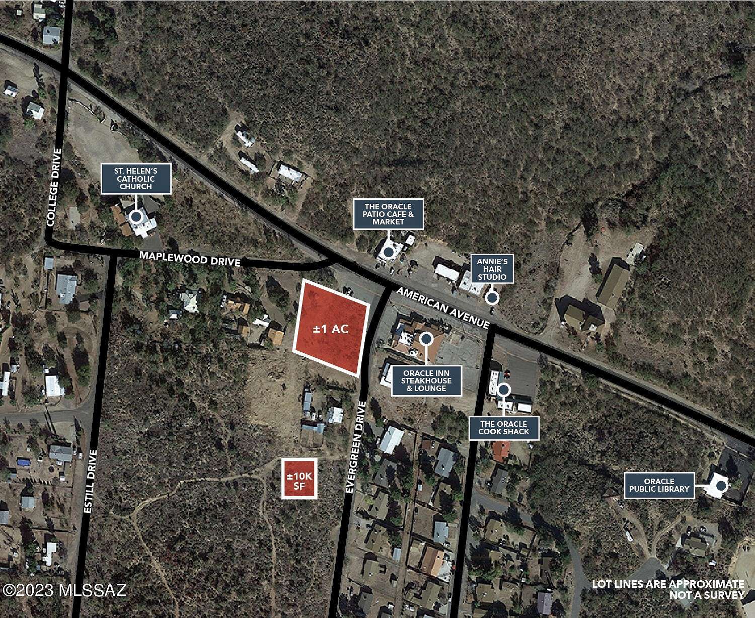 1 Acre of Commercial Land for Sale in Oracle, Arizona