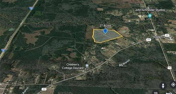 27 Acres of Land for Sale in Holden, Louisiana