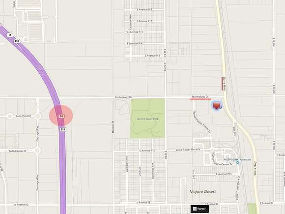 2.1 Acres of Commercial Land for Sale in Palmdale, California