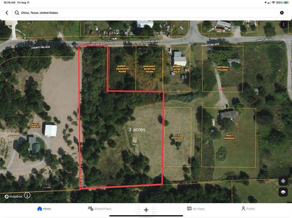 3 Acres of Residential Land for Sale in Chico, Texas