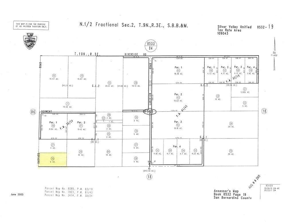 5 Acres of Land for Sale in Newberry Springs, California