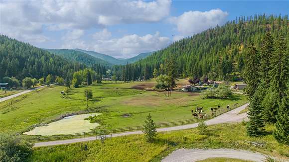 72.2 Acres of Agricultural Land with Home for Sale in Kalispell, Montana