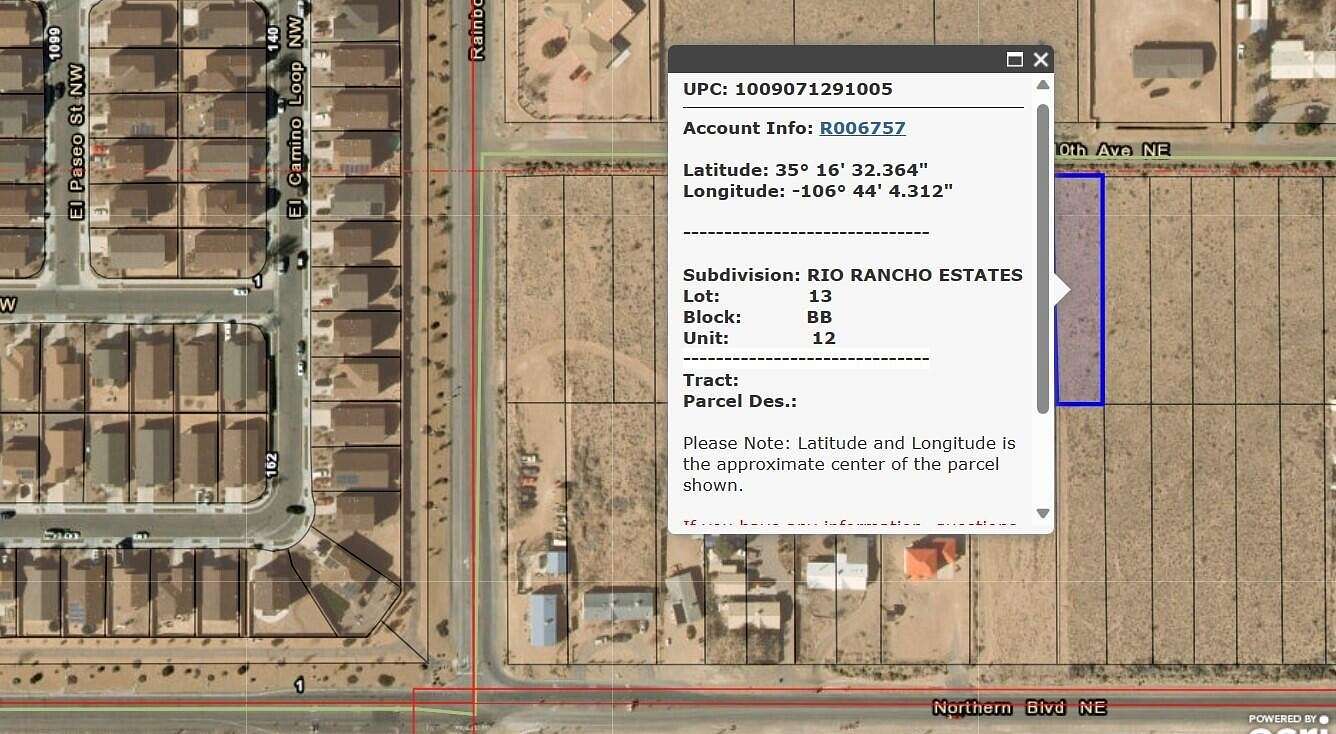 0.56 Acres of Land for Sale in Rio Rancho, New Mexico