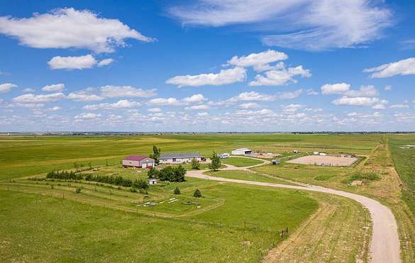 35 Acres of Agricultural Land with Home for Sale in Yoder, Wyoming