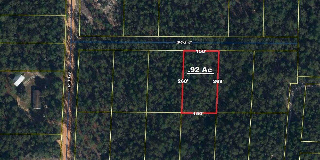 0.92 Acres of Residential Land for Sale in DeFuniak Springs, Florida