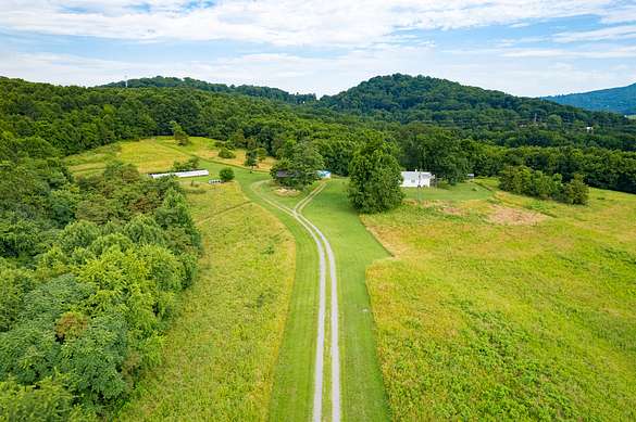85 Acres of Land with Home for Sale in Vinton, Virginia