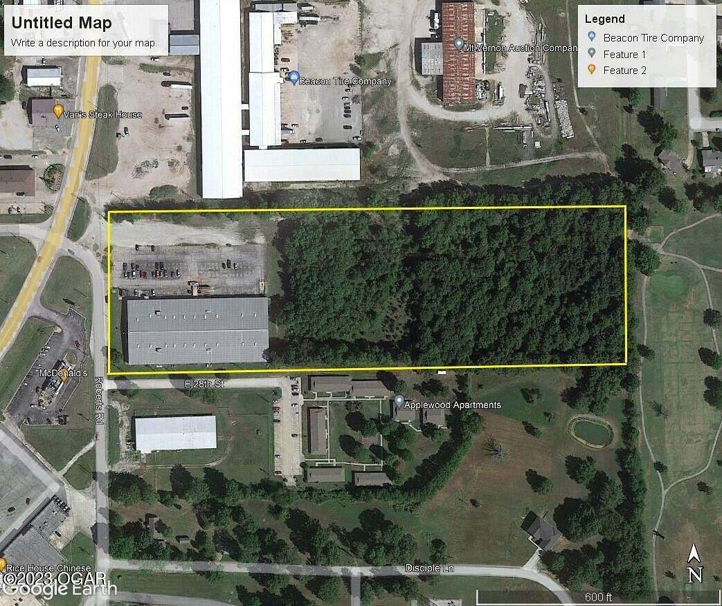 12.1 Acres of Improved Commercial Land for Sale in Baxter Springs, Kansas