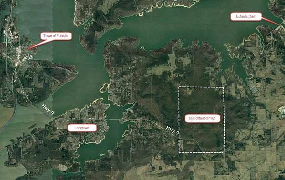 40 Acres of Recreational Land & Farm for Sale in Stigler, Oklahoma