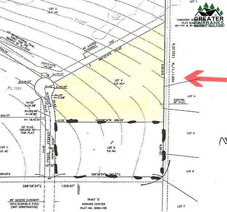 6.9 Acres of Residential Land for Sale in Fairbanks, Alaska