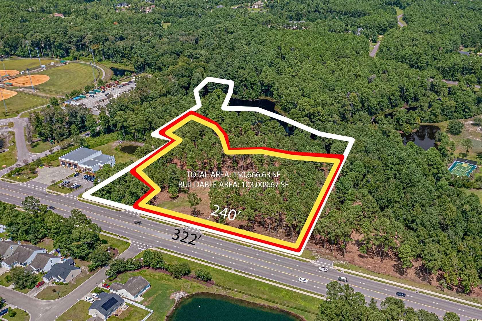 3.47 Acres of Commercial Land for Sale in Myrtle Beach, South Carolina