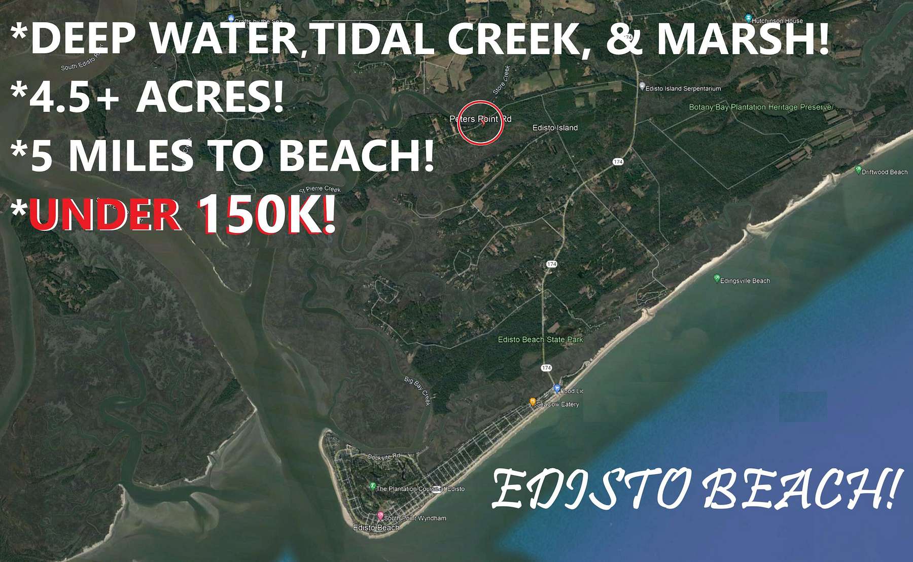 4.5 Acres of Residential Land for Sale in Edisto Island, South Carolina