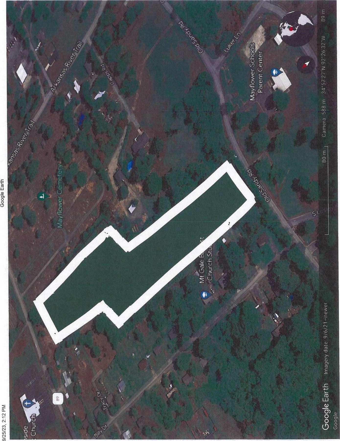 9.1 Acres of Mixed-Use Land for Sale in Mayflower, Arkansas