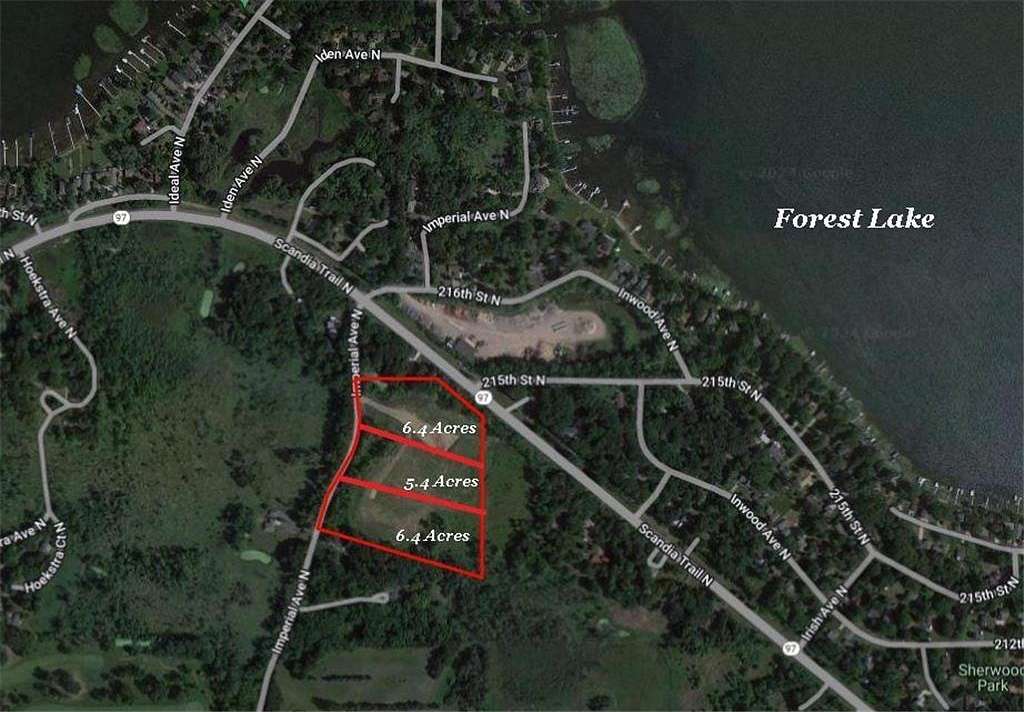 6.4 Acres of Residential Land for Sale in Forest Lake, Minnesota