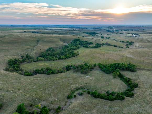 1,120 Acres of Land with Home for Sale in Russell, Kansas