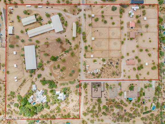25.04 Acres of Agricultural Land with Home for Sale in Cave Creek, Arizona