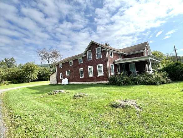 63.5 Acres of Agricultural Land with Home for Sale in Unadilla, New York
