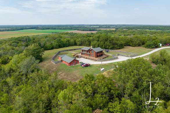 40 Acres of Recreational Land with Home for Sale in Liberty, Kansas