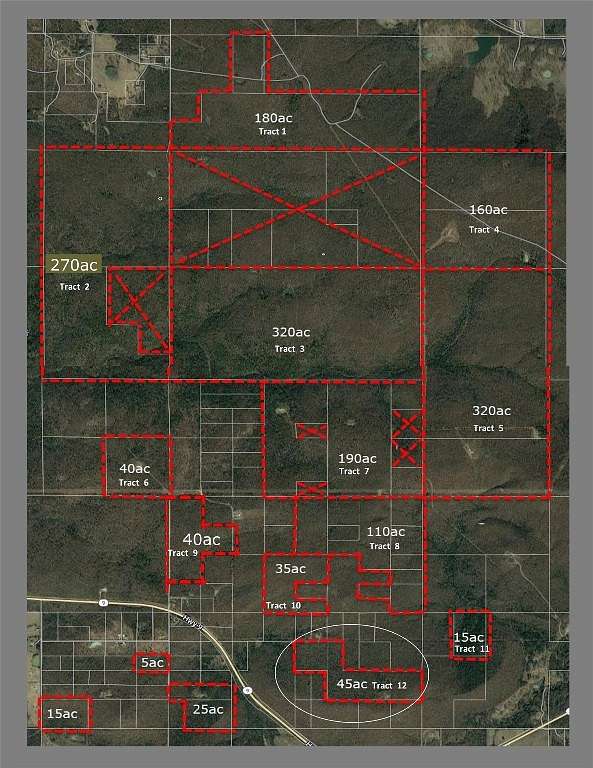 45 Acres of Recreational Land for Sale in Stigler, Oklahoma