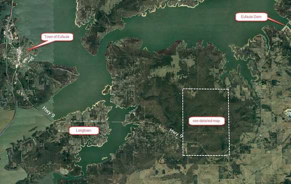45 Acres of Recreational Land for Sale in Stigler, Oklahoma