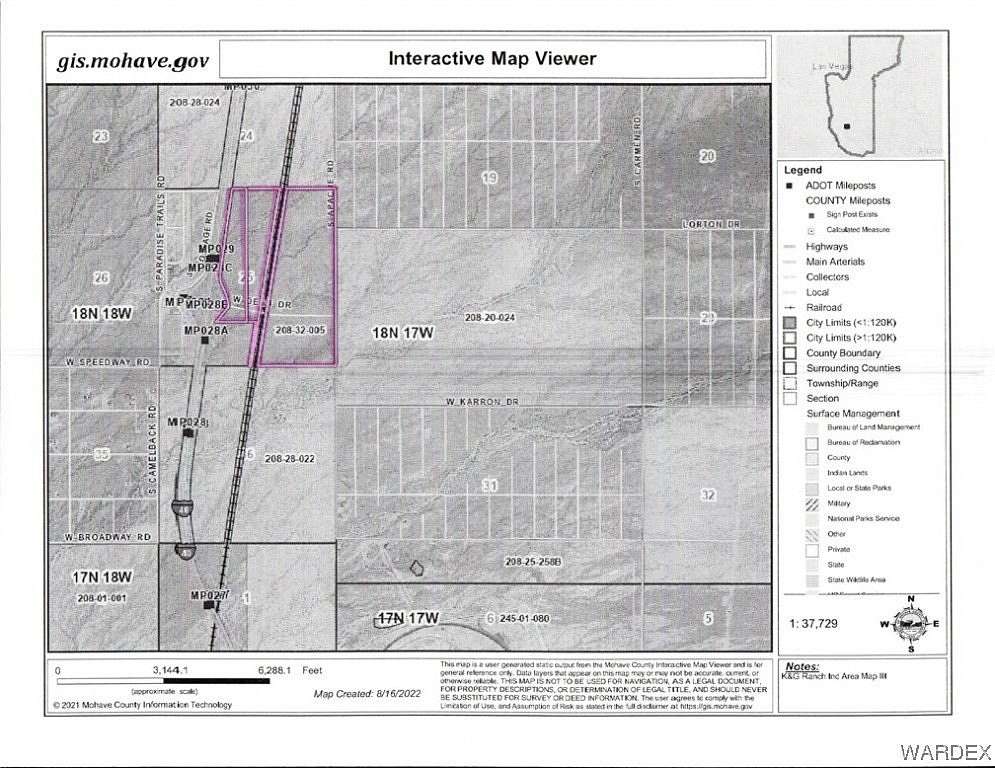 350 Acres of Land for Sale in Yucca, Arizona