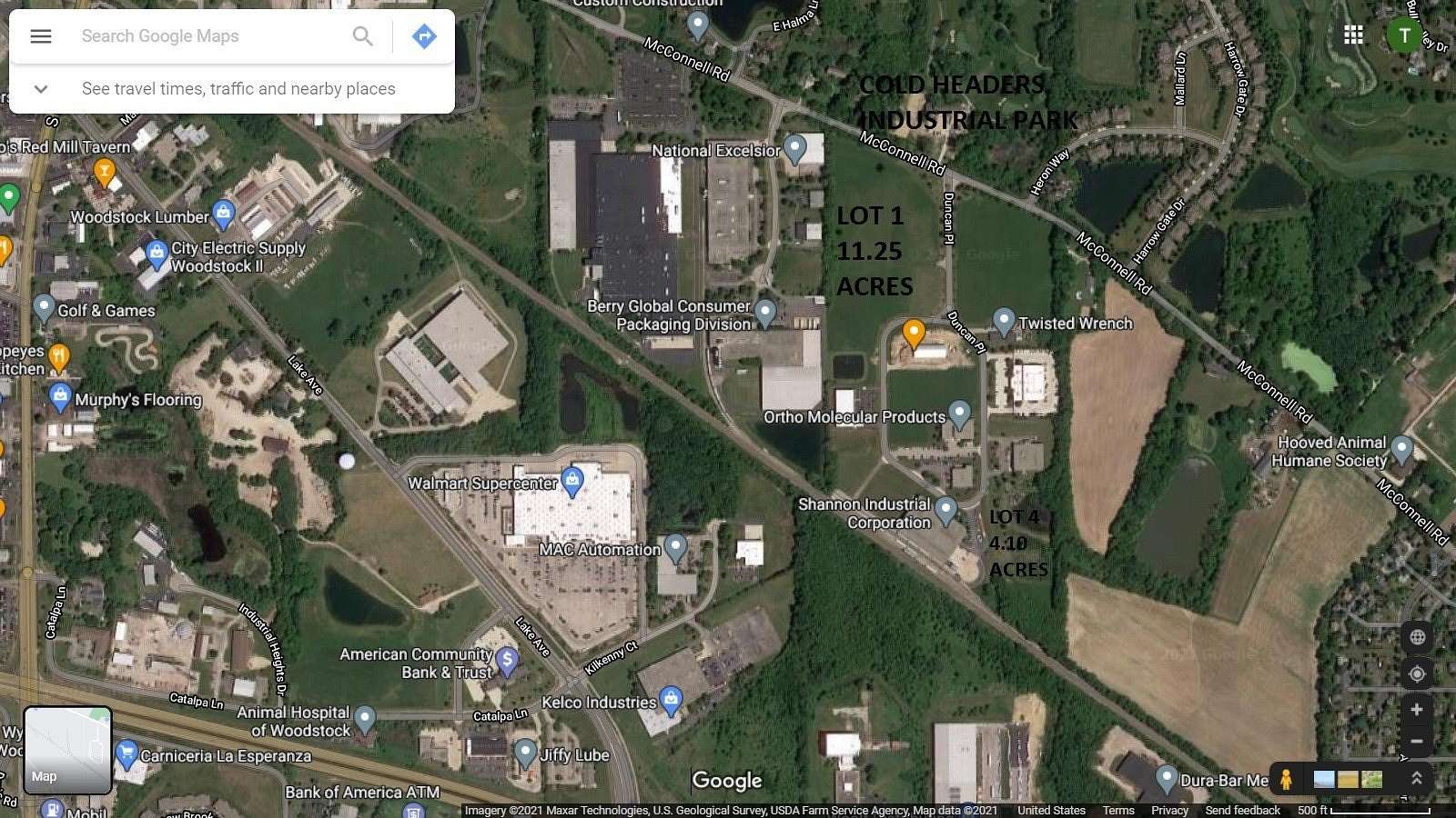 11.3 Acres of Land for Sale in Woodstock, Illinois