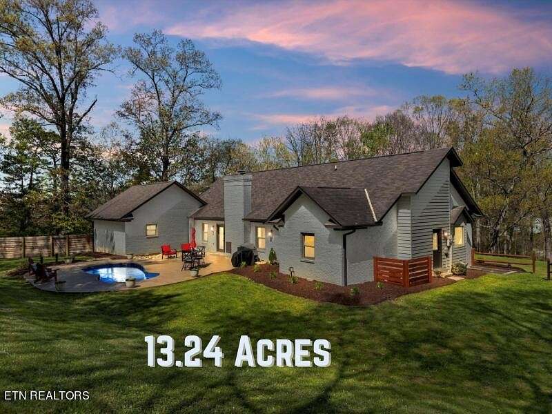 13.2 Acres of Land with Home for Sale in Knoxville, Tennessee
