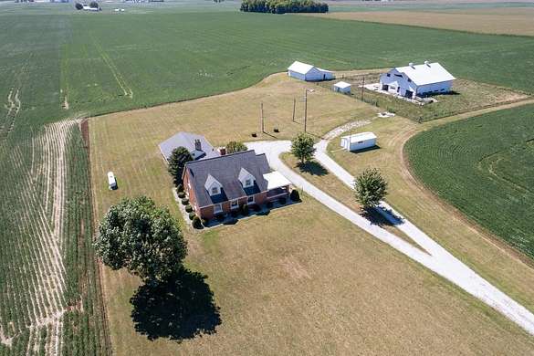 11.13 Acres of Land with Home for Sale in Greensburg, Indiana