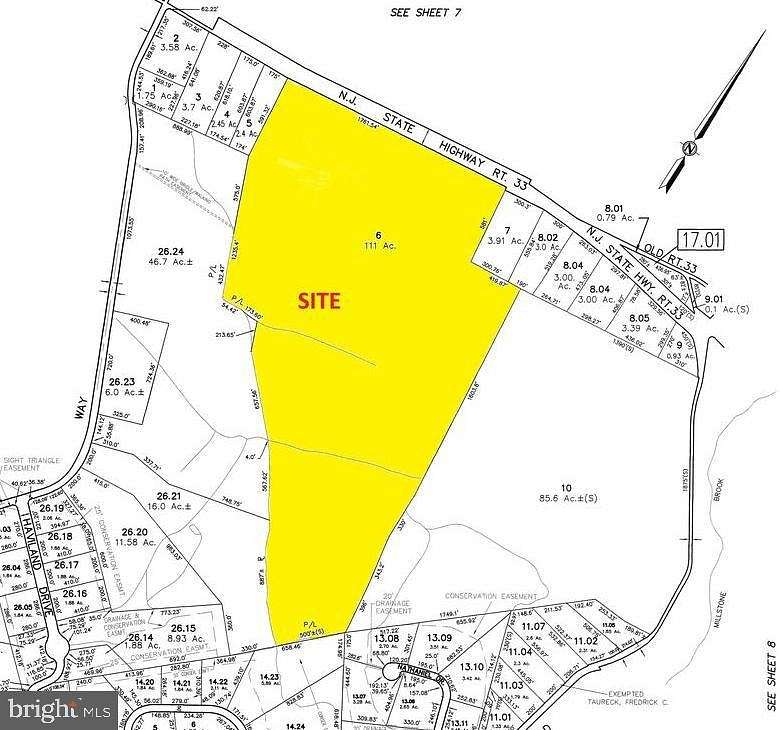 111 Acres of Land for Sale in Englishtown, New Jersey