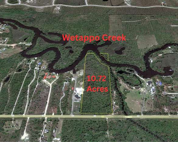 10.7 Acres of Recreational Land for Sale in Wewahitchka, Florida